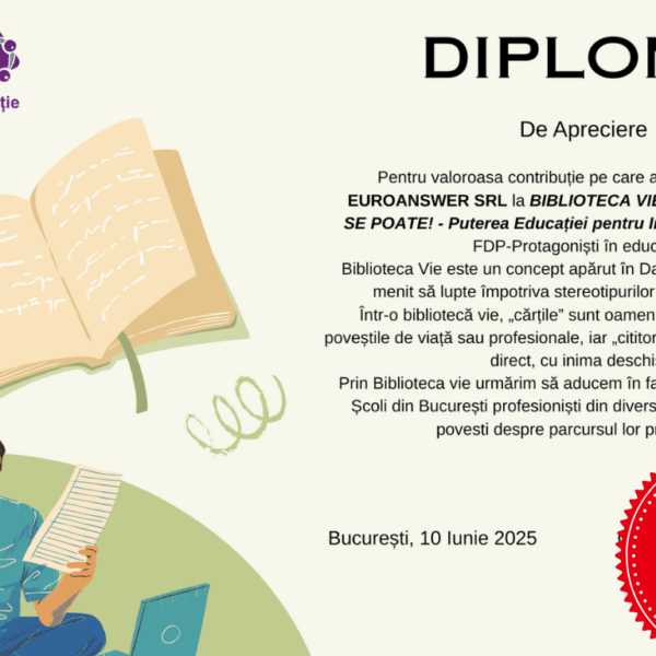 Building Bridges: Our Romanian Team Champions Inclusivity with “The Living Library” Project!